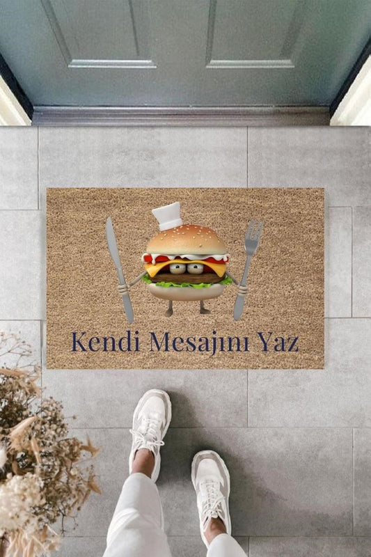 Dijital Baskı Kişiye Özel İç Kapı Dekorasyon Paspas  PS11214 - UcuzaGeliyor