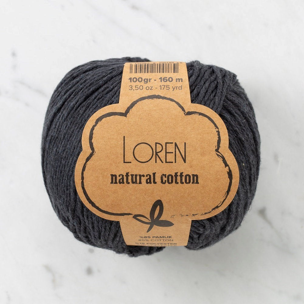 Loren Natural Cotton Füme El Örgü İpi - R081 - 33911 - UcuzaGeliyor
