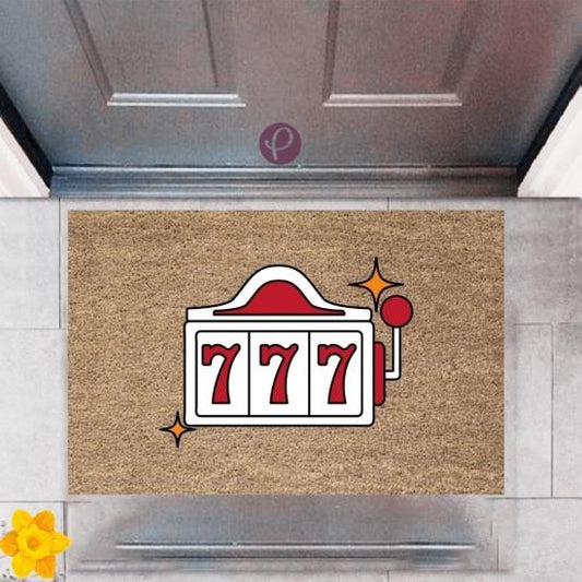 Kapı Önü Paspası Dekoratif Dijital Baskı Şans Makinesi P-2403 - UcuzaGeliyor