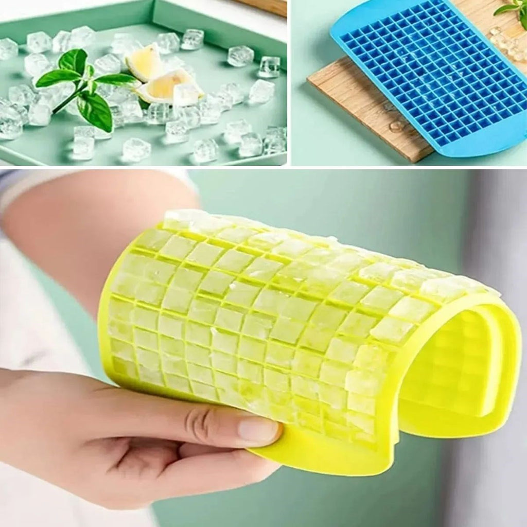 GENEL® 160'lı Mini Küp Şekilli Silikon Buzluk, Sunum Buzluk