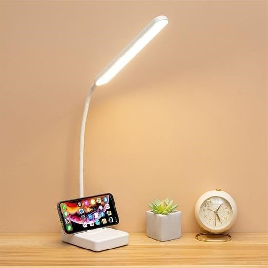 GENEL® İnce Uzun USBli Dokunmatik 3 Kademeli 360 Derece Özel Göz Korumalı led Lityum Masa Lambası