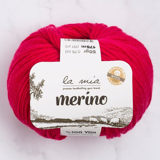 La Mia Merino Fuşya El Örgü İpi - L058 - 33787 - UcuzaGeliyor