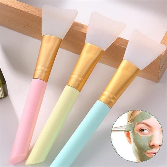 GENEL® 2li Silikon Temizlemesi Kolay Kullanılabilen Yüz Cilt Bakımı Maske Ve Krem Spatulası