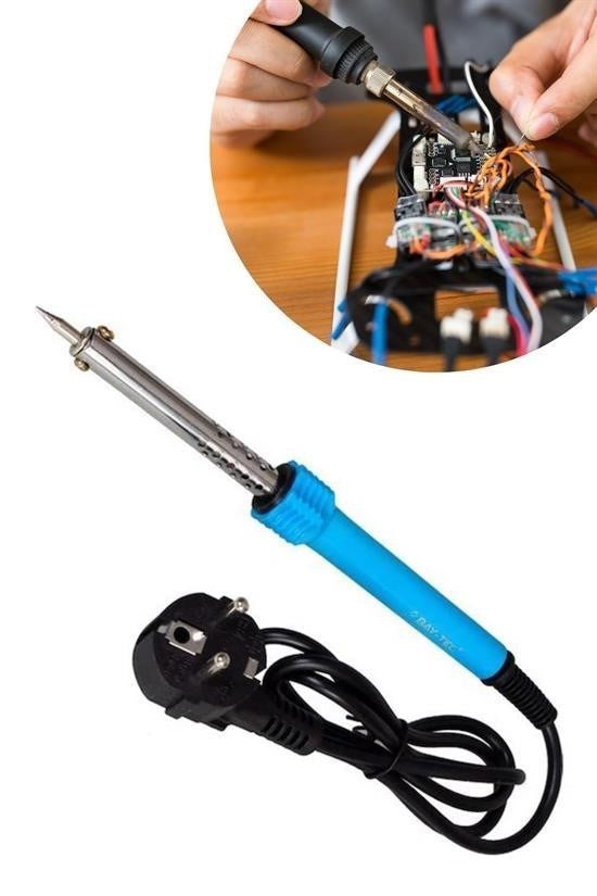 Buffer® 40w Plastik Saplı Elektrikli Döner Başlıklı Havya Kalemi Elektrikli Döner Başlı Lehim Kalemi - UcuzaGeliyor