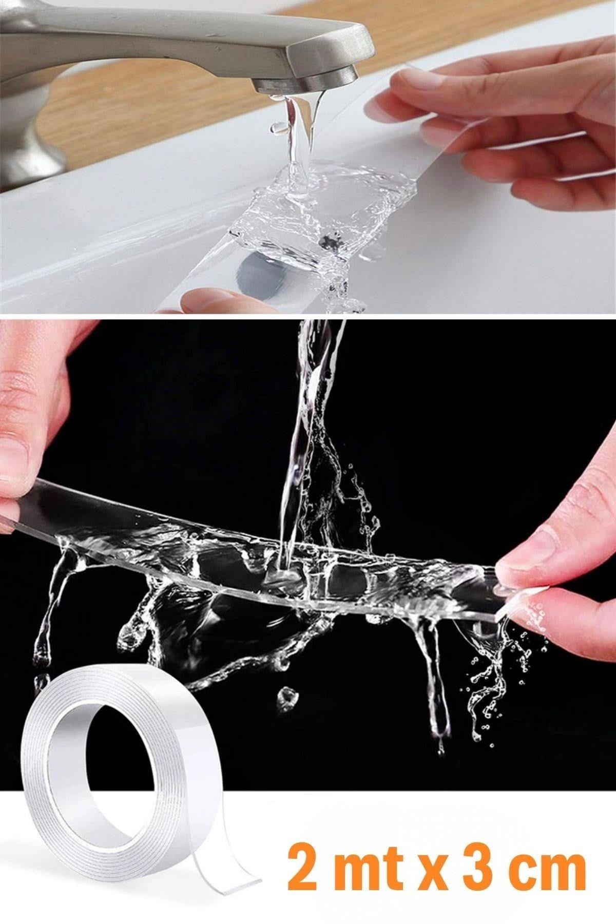 BUFFER® Ultra Güçlü Çift Taraflı 2 mt x 3 cm Çift Taraflı Nano Bant