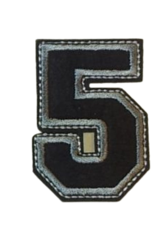 Aplike Ütü İle Yapışan 5  Rakamı  Arma 4x4 cm - UcuzaGeliyor