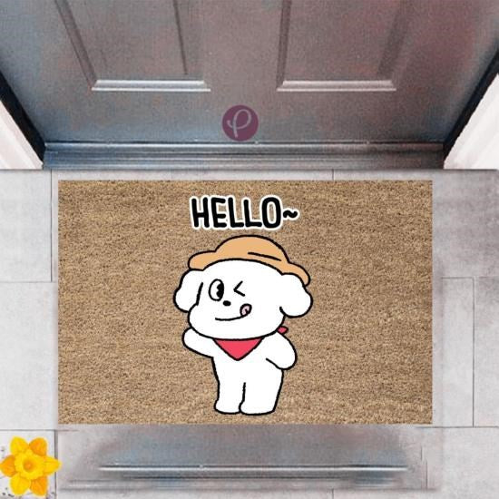 Kapı Önü Paspası Dekoratif Dijital Baskı Hello P-2506 - UcuzaGeliyor