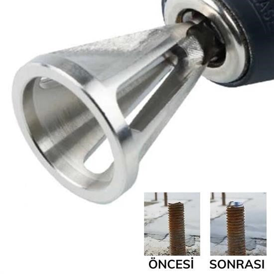 GENEL® Çapak Alma Harici Çapak Alıcı Paslanmaz Çelik Çapak Kaldırma Cıvata Çapak Alma Matkap Ucu - UcuzaGeliyor