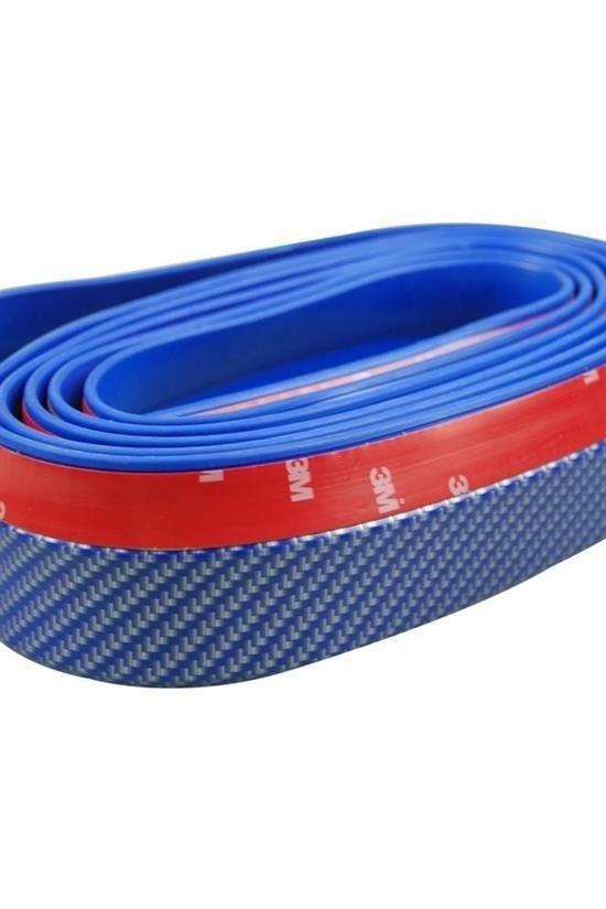 BUFFER® Mavi 2,5 Metre Araba Oto Ön Tampon Koruyucu Kauçuk Pratik Tampon Şerit Bant Döşeme Kiti