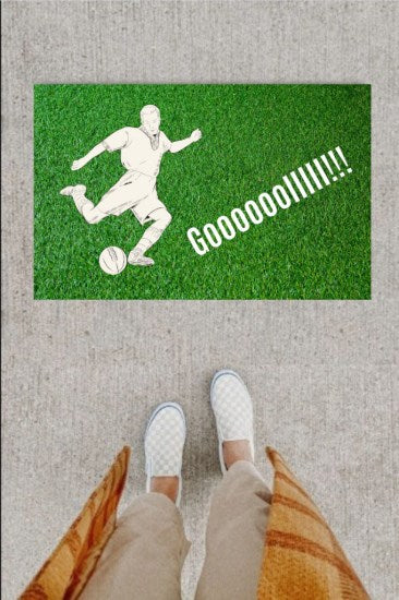 Kapı Önü Paspası Dekoratif Dijital Baskı Goooolllll P-2348 - UcuzaGeliyor