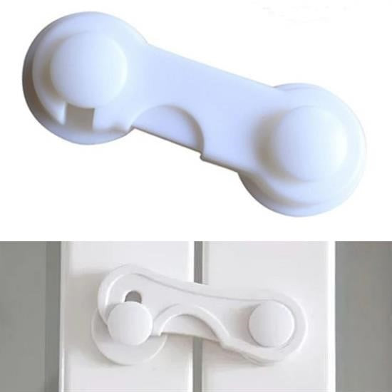 GENEL® Bebek Çocuk Güvenliği Çekmece ve Dolap İçin Kendiliğinde Yapışkanlı Vidasız Kapak Kilidi
