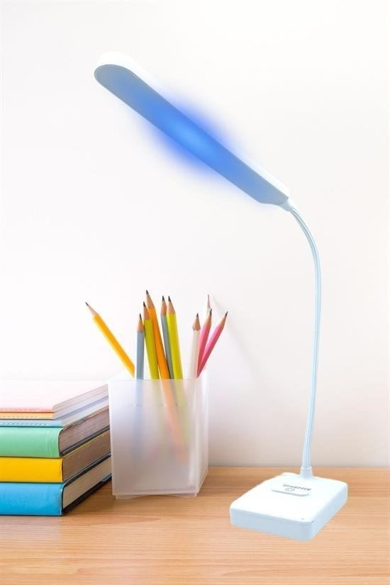 GENEL® İnce Uzun USBli Dokunmatik 3 Kademeli 360 Derece Özel Göz Korumalı led Lityum Masa Lambası
