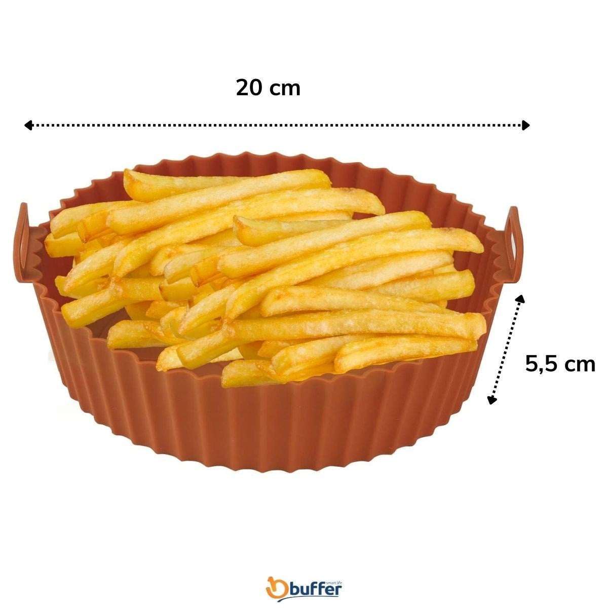 GENEL® Renkli Isıya Dayanıklı Yıkanılabilir Silikon Fırın Ve Airfryer Yuvarlak Model Pişirme Matı 20 Cm - UcuzaGeliyor