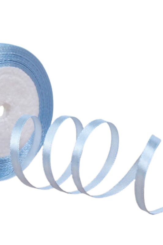 Saten Kurdele 6 mm Bebe Mavisi 2 Metre - UcuzaGeliyor