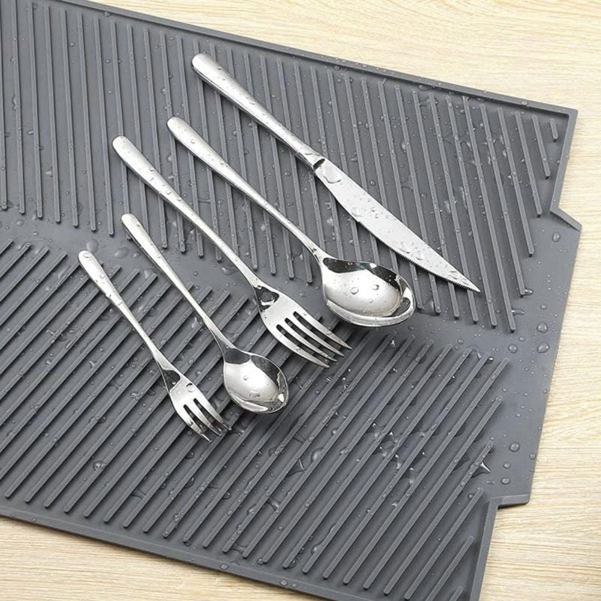 GENEL® Büyük Bulaşık Kurutma Matı,Silikon Bulaşık Kurutma Matı Çok Amaçlı Tezgah Üstü Mat