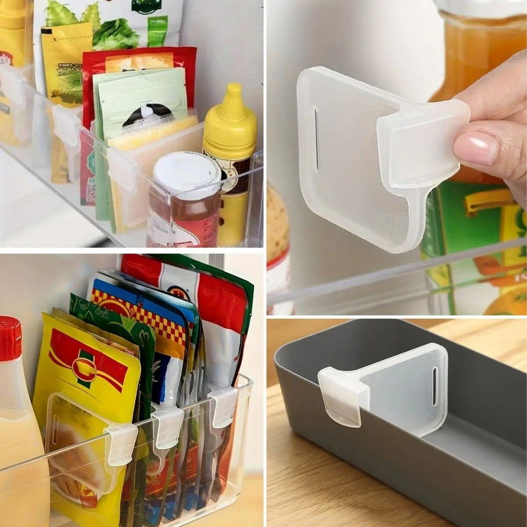 GENEL® 10'luŞeffaf Buzdolabı Yan Kapı Düzenleyici Buzdolabı Dolap İçi Bölümleyici Aparatlar