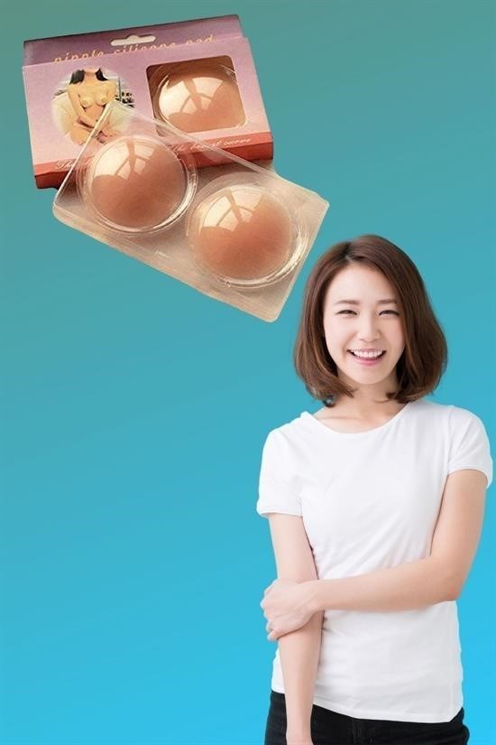 BUFFER® Silikon Göğüs Ucu Kapatıcı Gizleyici Bant Aparat  Nipple Pad