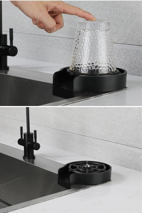 GENEL® Yüksek Basınçlı Otomatik Bardak Yıkama Aparatı Mutfak Lavaboları İçin Hızlı Kupa Durulayıcı