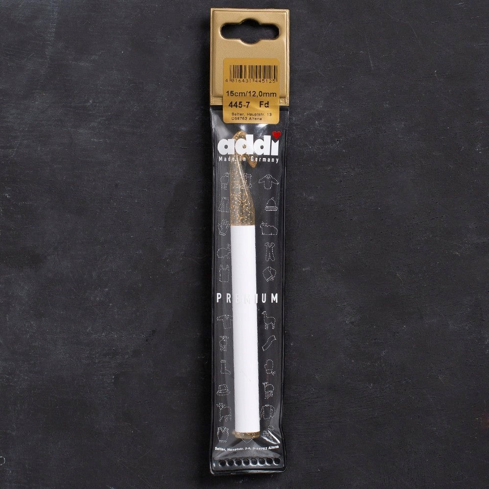 Addi Champagner 12mm 15cm Plastik Simli Yün Tığ - - UcuzaGeliyor