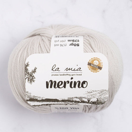 La Mia Merino Açık Gri El Örgü İpi - L047 - 33782 - UcuzaGeliyor
