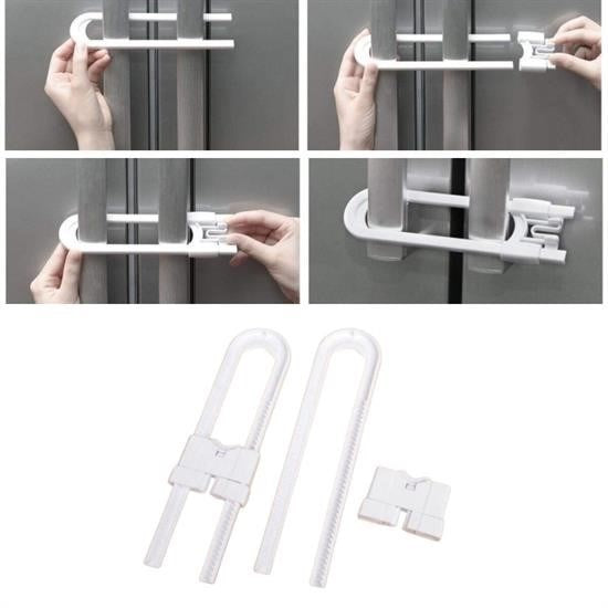 GENEL® Bebek Çocuk Çekmece ve Dolap Koruma Raylı Güvenlik Sistemi Emniyet Kilidi