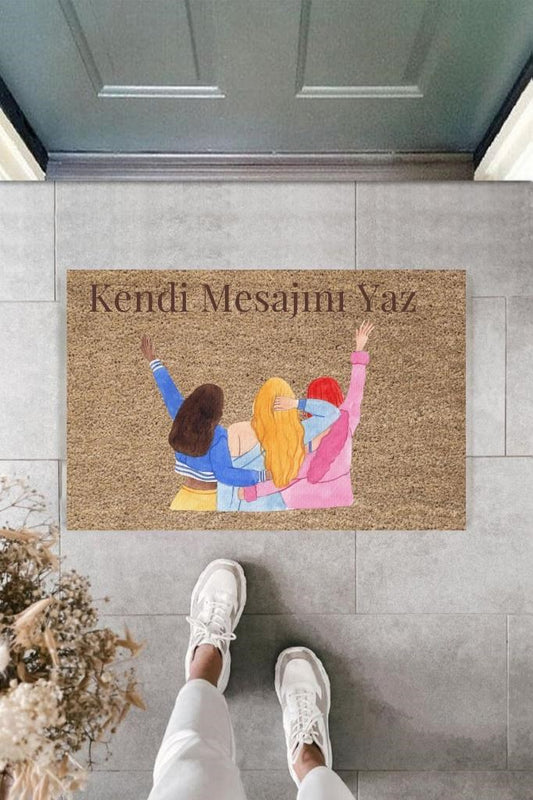 Dijital Baskı Kişiye Özel İç Kapı Dekorasyon Paspas  PS11192 - UcuzaGeliyor