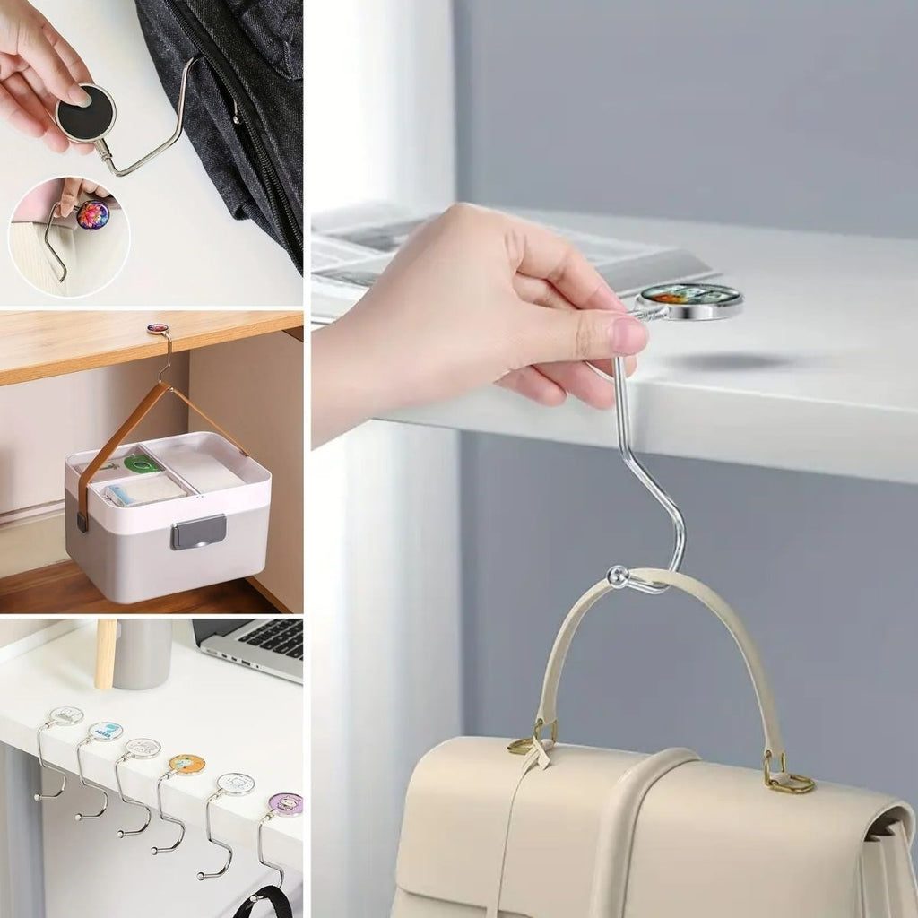 GENEL® Masaya Takılabilen Çanta Askısı Çanta Tipi Pratik Metal Çanta Kanca - UcuzaGeliyor