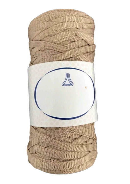 Ribbon Polyester 4 mm Koyu Bej - UcuzaGeliyor