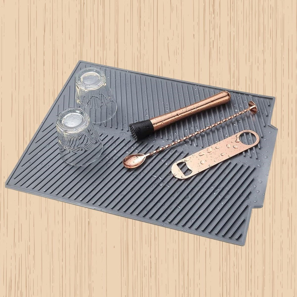 GENEL® Büyük Bulaşık Kurutma Matı,Silikon Bulaşık Kurutma Matı Çok Amaçlı Tezgah Üstü Mat