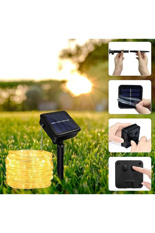 Solar Güneş Enerjili Hortum Kaplamalı Gün Işığı Led - UcuzaGeliyor