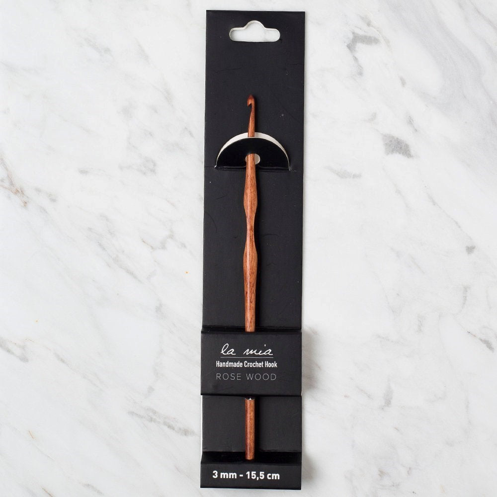 La Mia Rosewood 3 mm 15.5 cm Ahşap Yün Tığ - UcuzaGeliyor