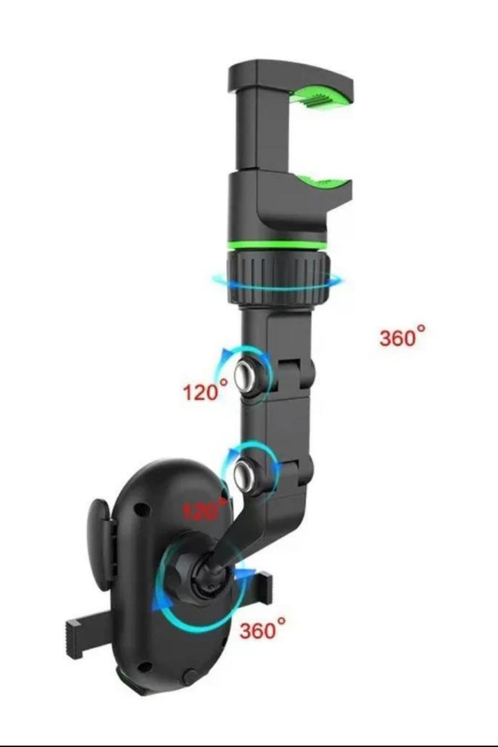 BUFFER® Dikiz Aynasına Takılabilen Eklemli Telefon Tutucu Aparat