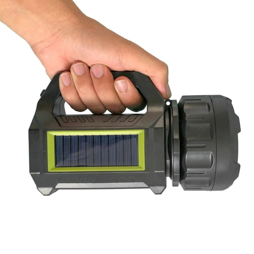 GENEL®  Şarjlı LED El Feneri 10W Taşınabilir Acil Durum Lambası USB Şarjlı & Yan COB Işıklı