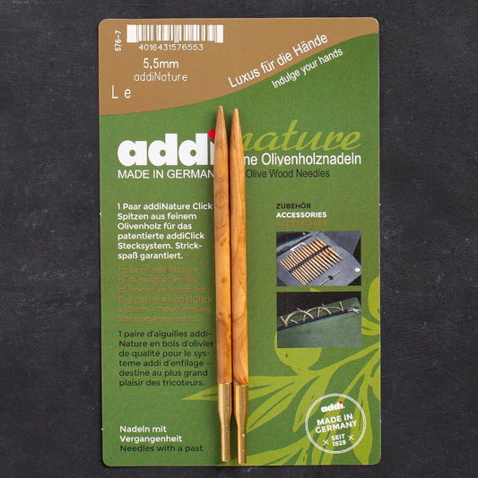 Addi Nature Olive Wood Click 5.5mm 13cm Misinalı Ş - UcuzaGeliyor