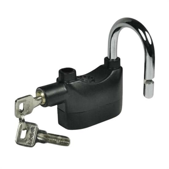 GENEL® Desibel Siyah Alarmlı Çok Fonksiyonlu Ekstra Güvenlikli Kare Asma Dolap Kilidi - UcuzaGeliyor