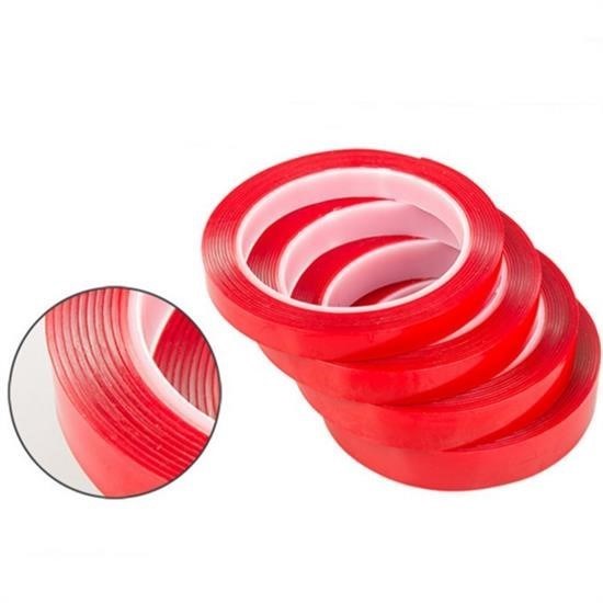 GENEL® 2 Metre Güçlü Yapışkanlı Çift Taraflı Slikon Pratik Şeffaf Bant