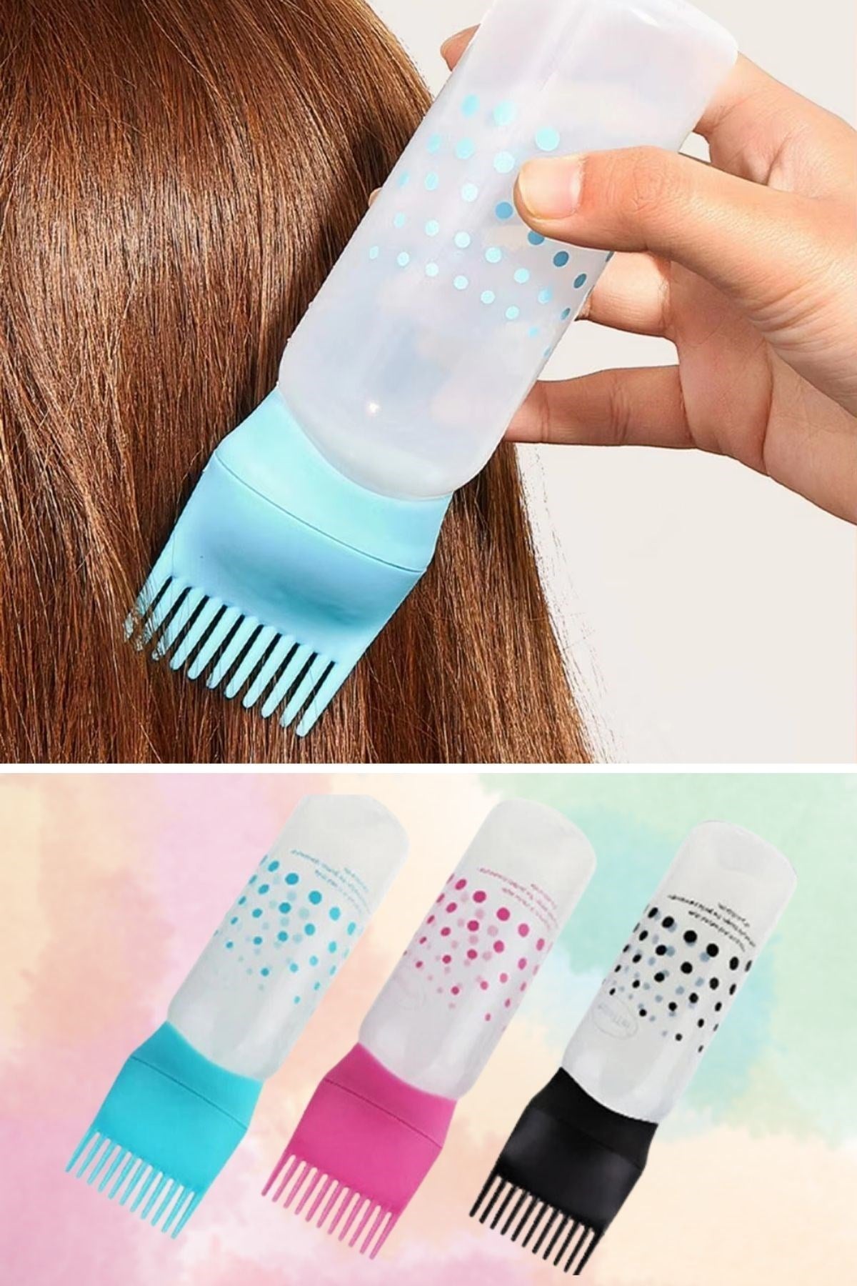 GENEL® Saç Boyama Aparatı Taraklı Saç Bakımı Krem Saç Yağı Uygulama Aparatı