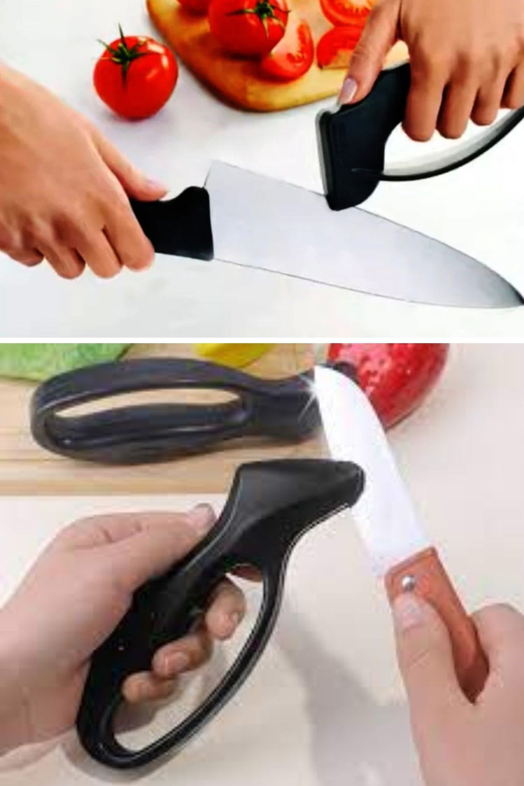 GENEL® Kolay Tutuş Saplı Paslanmaz Çelik Manuel Bıçak Bileme Aleti