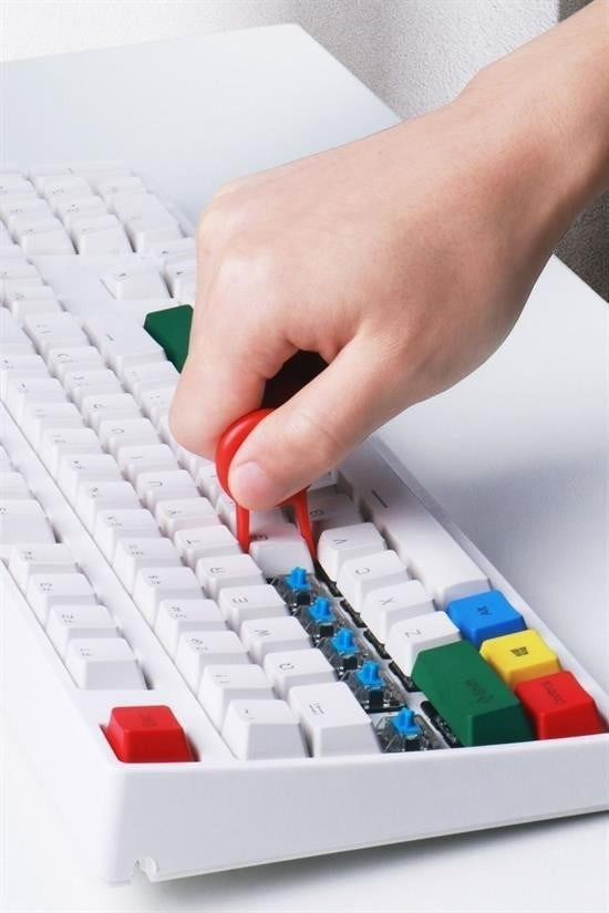 BUFFER® Çok Amaçlı Kırmızı Hassas Fırça Başlıklı  Bilgisayar Laptop Temizleme Fırçası