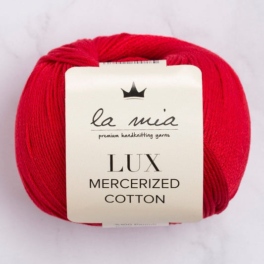 La Mia Lux Mercerized Cotton Kırmızı El Örgü İpi - 19 - 33745 - UcuzaGeliyor