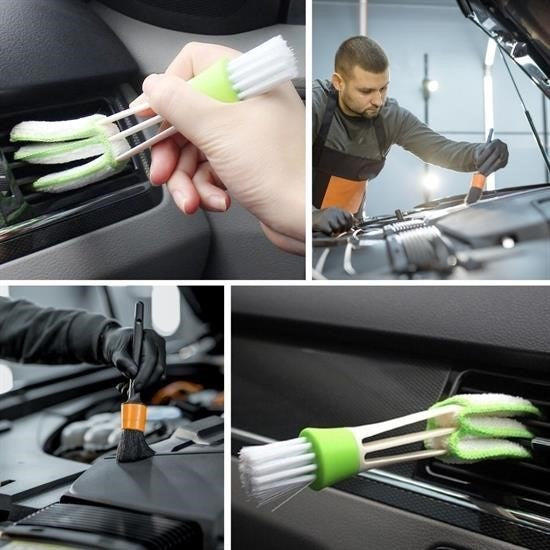 BUFFER® Yumuşak Kıllı İç Ve Dış Temizlik İçin 5+1 Detaylı Araç Oto Temizlik Bakım Fırça Seti - UcuzaGeliyor