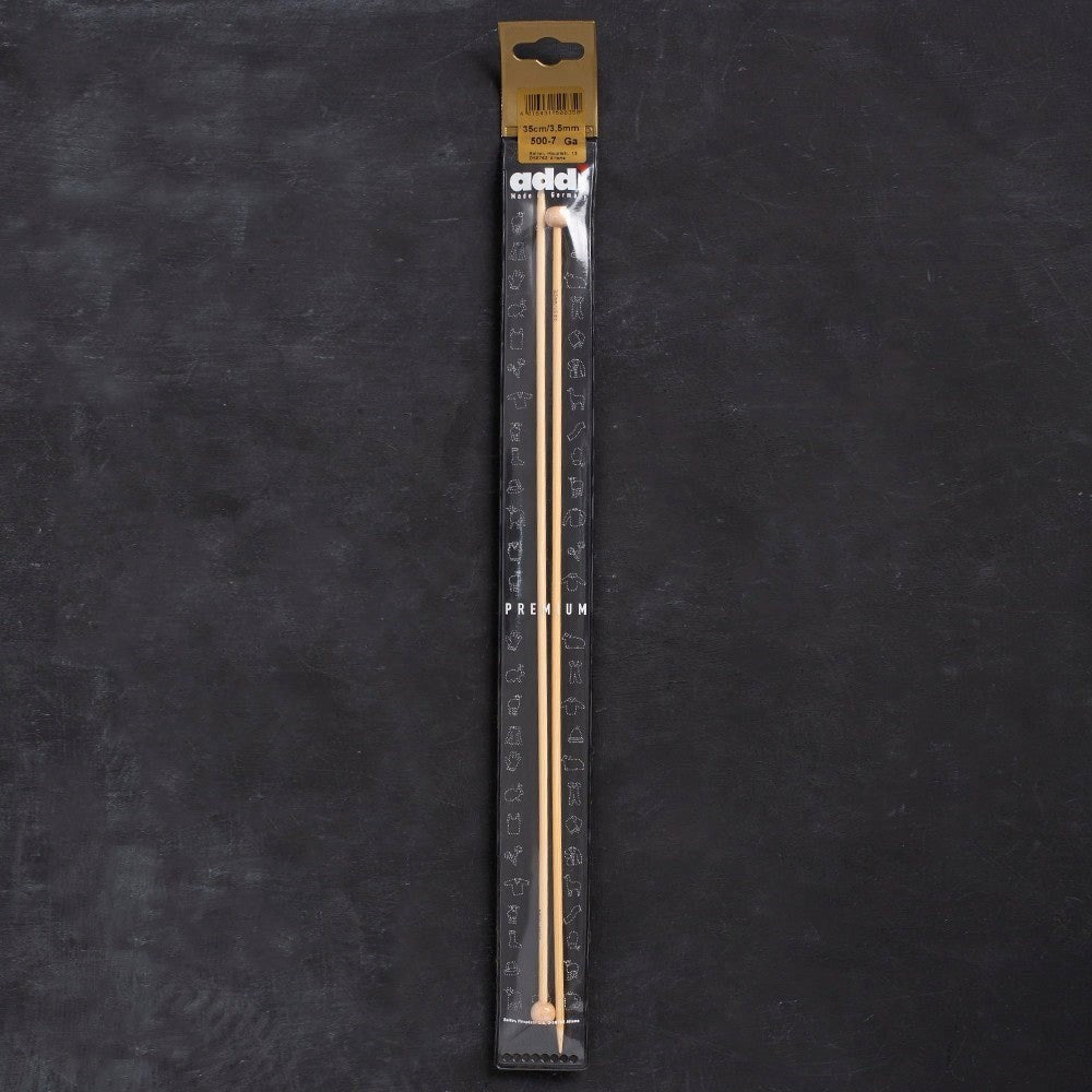 Addi Bambus 3,5mm 35cm Bambu Örgü Şişi - 500-7 - UcuzaGeliyor