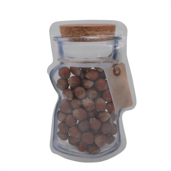 GENEL® Kavanoz Görünümlü Kilitli Poşet Çıtçıtlı ve Pratik Torba 4 Adet