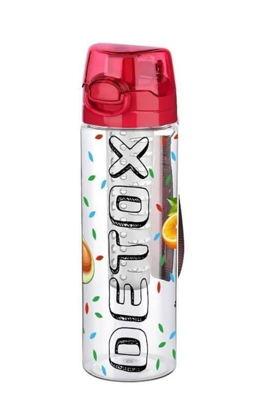 GENEL® Tutma Saplı Kilitli Kendiliğinden Süzgeçli Kolay Taşınabilir Detoks Sporcu Diyet Matarası