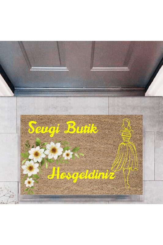 Kapı Önü Paspası Dekoratif Dijital Baskı Butik Hoşgeldiniz P-2445 - UcuzaGeliyor