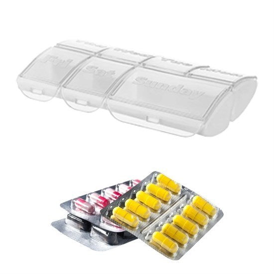 GENEL® Haftalık 7 Bölmeli İlaç Saklama ve Hatırlatma Kutusu