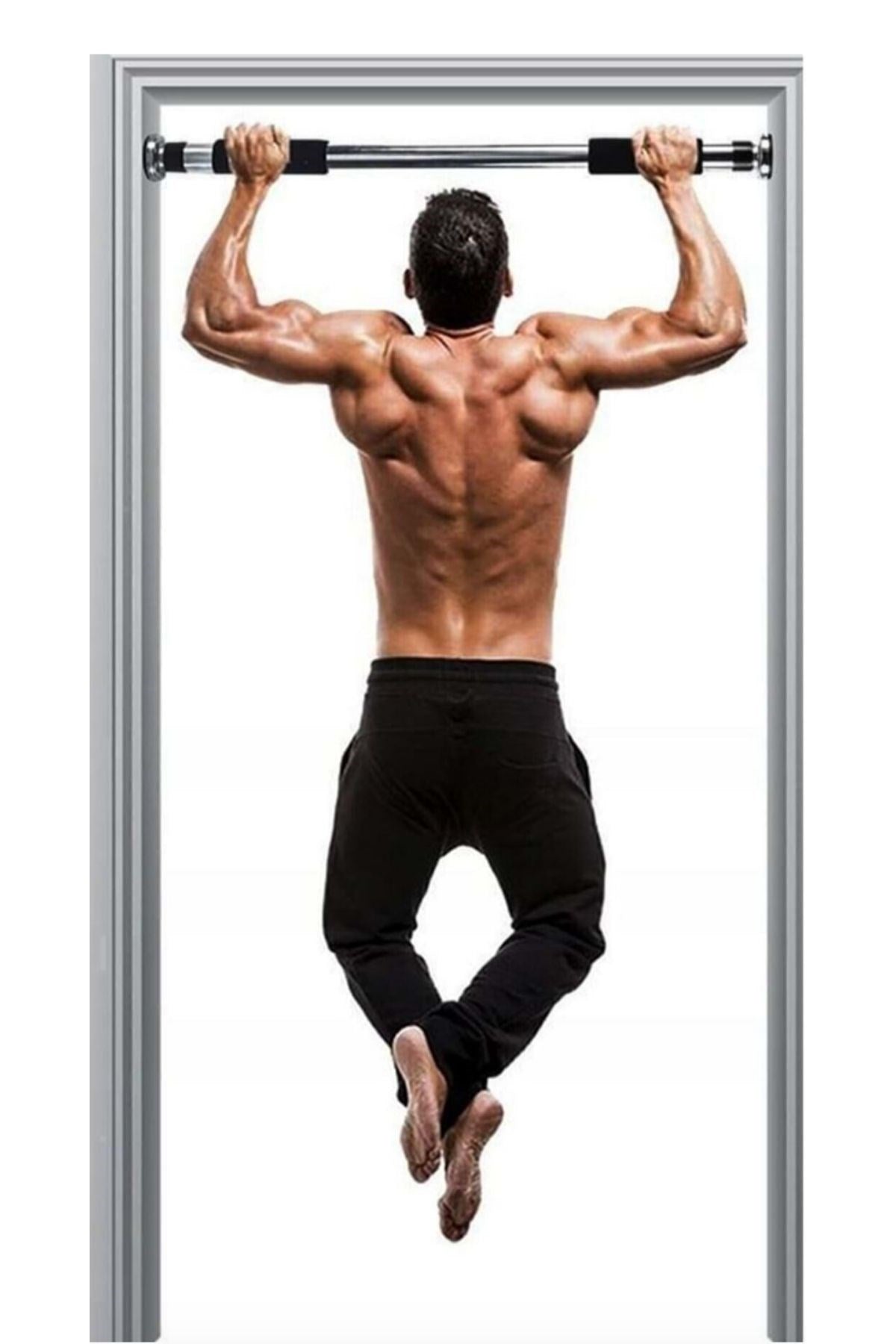 BUFFER® Kapı veya Koridora Takılıp Ayarlanabilen Demiri Barfiks Aleti Kapı Barfiksi