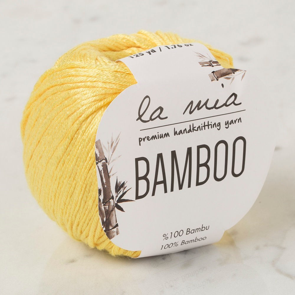 La Mia Bamboo Sarı El Örgü İpi - L160 - 33852 - UcuzaGeliyor