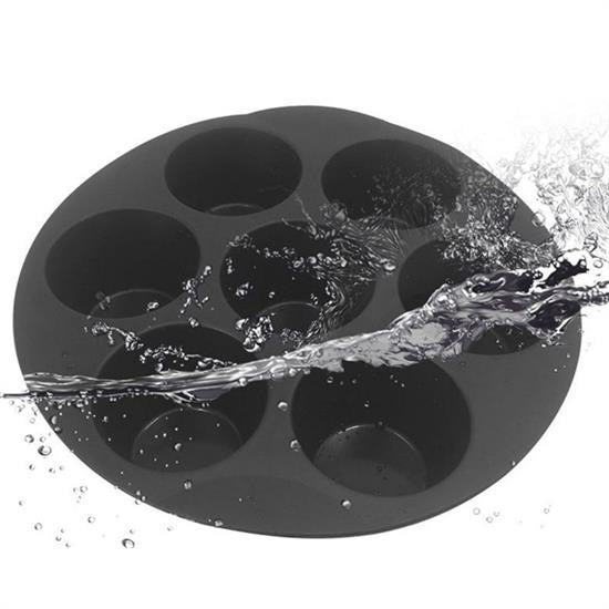 GENEL® 7 Gözlü Silikon Çok Amaçlı Airfryer Muffin Cupcake Kek ve Çörek Pişirme Kalıbı