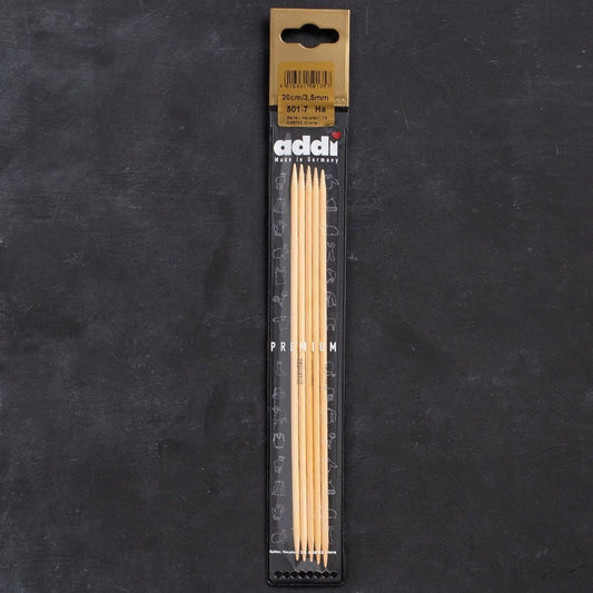 Addi Bambus 3,5mm 20cm Bambu Çorap Şişi - 501-7 - UcuzaGeliyor